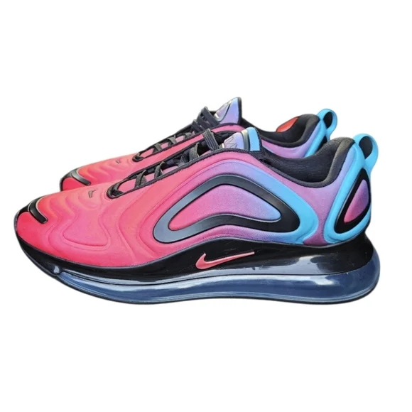 Nike Air Max 720 Mens Sneakers Size 13 Hyper Grape Black Hyper Pink CJ0766-600 - Picture 1 of 11